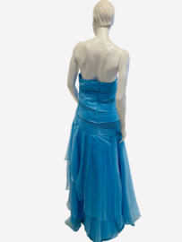 turquoise trouwjurk maat 38, 40