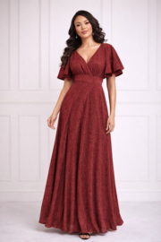 rode avondjurk maat 38,-40