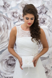 ringkussen wit en ivoor Bianco Evento