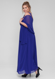grote maat feestjurk marineblauw 46, 48