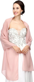 stola oudroze - stola chiffon