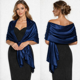 stola satijn - stola royal blue