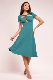 Groene cocktailjurk maat 36 38