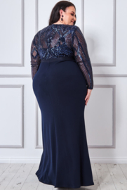 plus size moeder van de bruidegom jurk maat 50, 52, 54