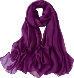 stola paars - stola chiffon