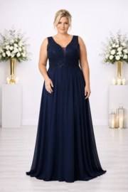 marineblauwe galajurk grote maat 46, 48, 50