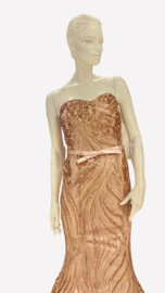 oudroze trouwjurk maat 34, 36
