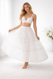 3 rings hoepelrok maat 32 t/m 38