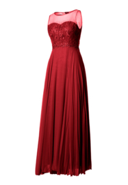 rode trouwjurk maat 38, 40
