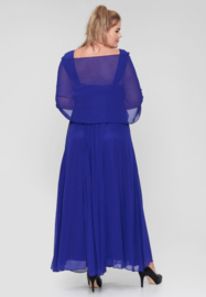grote maat feestjurk marineblauw 46, 48