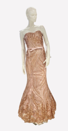 oudroze trouwjurk maat 34, 36