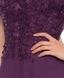 Grote maten galajurk paars maat 44 46 48 50