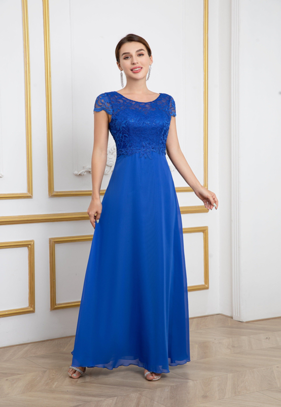 royalblauwe galajurk grote maat 50, 52, 54