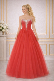 Perzik prinsessenjurk maat 36-40