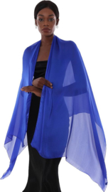 stola blauw - stola chiffon