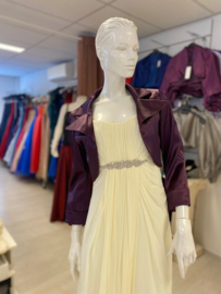paarse bolero satijn maat 38, 40