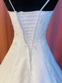 prinsessen trouwjurk maat 32/ 34/ 36