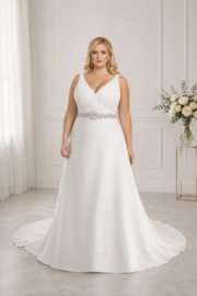 Plus size trouwjurk maat 52-54-56