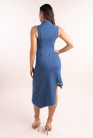 midi jurk denim maat 34/36