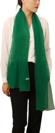 stola donkergroen - stola chiffon
