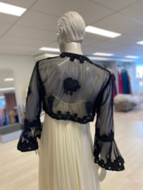 zwarte bolero kant maat 34 t/m 52