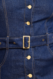 midi jurk denim maat 34, 36