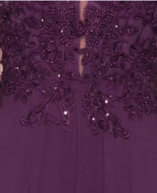 Grote maten galajurk paars maat 44 46 48 50