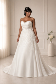 Curvy trouwjurk maat 44-46-48