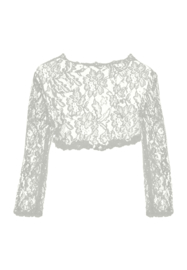 grote  maat bolero kant ivoor maat 44 t/m 52