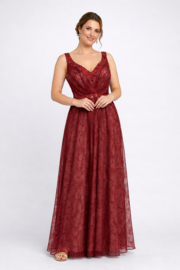 bordeaux lange galajurk maat 34-36