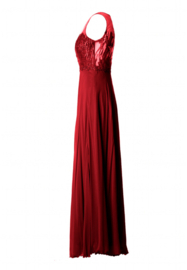 rode trouwjurk maat 38, 40