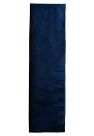 royalblauwe stola van taffeta