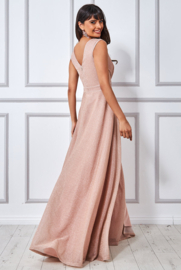 bruidsmeisjes jurk roze maat 34 36