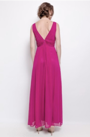 plus size galajurk fuchsia maat 46, 48, 50