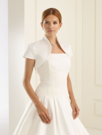 Bianco Evento E17T bolero taffeta maat 36 t/m 46
