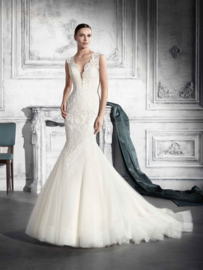 zeemeermin trouwjurk Demetrios maat 34 36 38