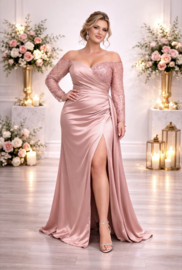 plus size galajurk roze maat 42, 44