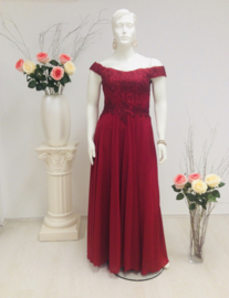 bruiloftsgast jurk rood maat 38, 40 , 42