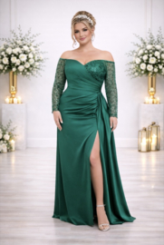 plus size galajurk groen maat 44, 46