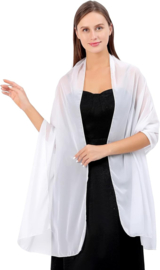 stola wit - stola chiffon