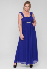 grote maat feestjurk marineblauw 46, 48