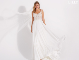 Bruidsjurk Lilly Bridal maat 32, 34, 36