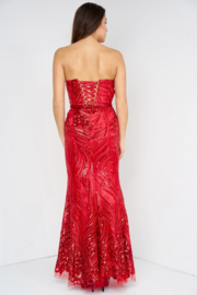 oudroze trouwjurk maat 34, 36