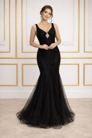 Zwarte galajurk maat 34 36