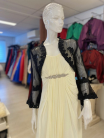zwarte bolero kant maat 34 t/m 52