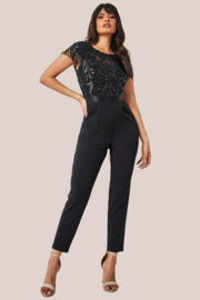 zwarte gala jumpsuit maat 34-36