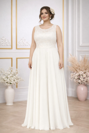 Bruidsjurk grote maat 44 t/m 52