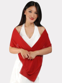 stola rood - stola chiffon