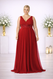 grote maat galajurk bordeaux rood 48, 50, 52