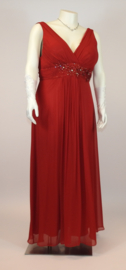 grote maat galajurk bordeaux rood 48, 50, 52